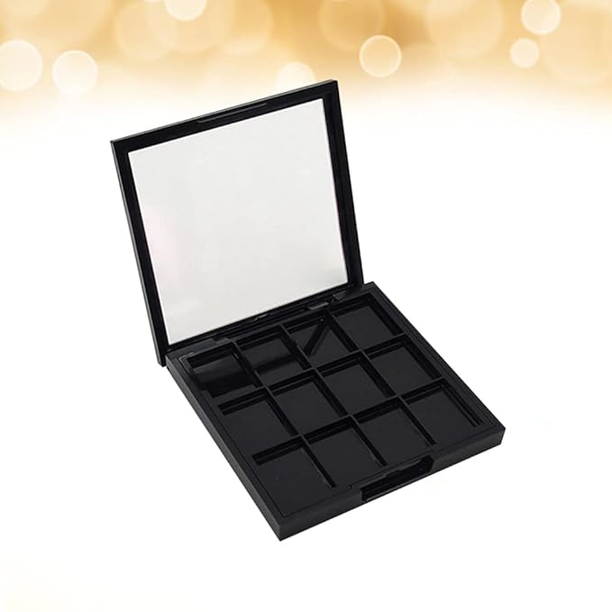Empty Eyeshadow Palette Eyeshadow Makeup Palette Lipstick Container Makeup Empty Case for Blush Lipstick, 1Pcs 12 Grids