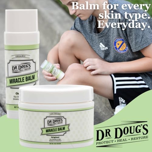 Dr. Doug's Original Miracle Balm – Hydrating, All-Natural & Toxin-Free Skin Care | Organic, Handmade Balm for Dry, Itchy Skin | Cruelty-Free & Paraben-Free Formula