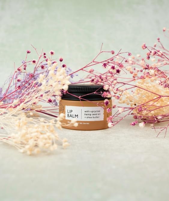 UpCircle Lip Balm with Hemp Seed Oil + Shea Butter 15ml – Hydrating + Plumping – Rosehip + Grapefruit Oil To Soothe Dry Lips - Natural, Vegan + Cruelty-Free