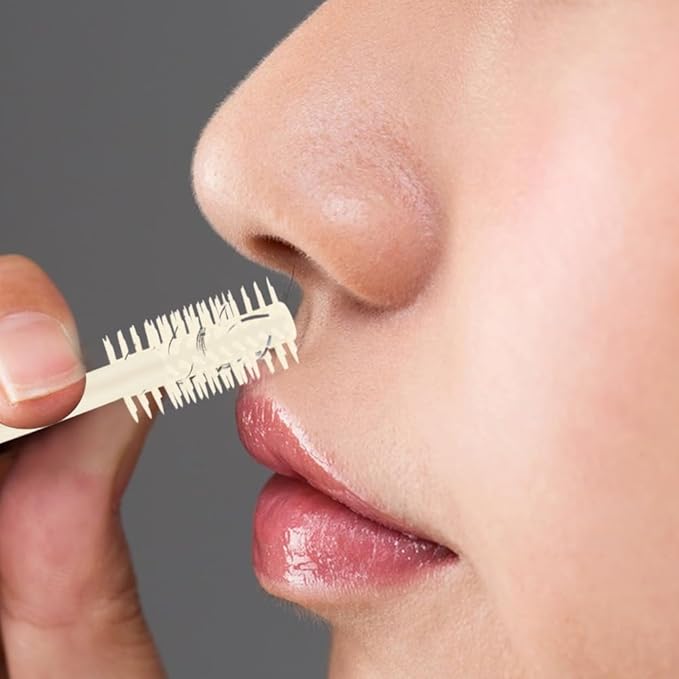 Nasal Hair Cutter, 2025 Upgraded Double Sided Noses Hairs Knife, 360° Rotating Portable Manual Nose Hair Trimmer, Noses Hairs Remover for Women Men Travel Essentials (Light Green, 3 Pcs)