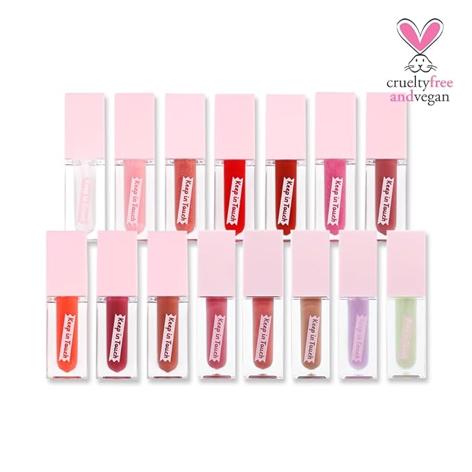 Keep In Touch Jelly Plumper Tint: Tea & Twinkle | Non-Sticky, Long-Lasting Lip Gloss | Vegan and Cruelty-Free Korean Lip Tint (Shining Gold)