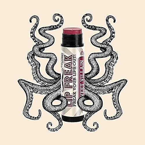 Doctor Lip Bang's BUZZING Lip Balm | Lip Freak | 100% All Natural | Cruelty Free | Sweet Villain | 2 Pack