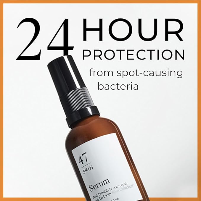 Hydrating Face Serum for Clearing Acne and Scars, Anti-Blemish & Scar Repair Serum Skincare Treatment with Silver Chitoderm Smooth Skin Moisturiser Serum for All Skin Types (1.69 oz)