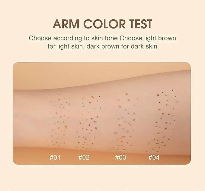Freckle Pen 4 Colors Available, Natural Lifelike Freckle Makeup Pen, Waterproof Long Lasting Quick Dry - Light Brown, Natural Coffee, Chestnut, Dark Brown