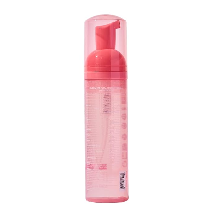 Style Factor EDGE BOOSTER Extra Strength Setting Mousse ā Frizz Control, Extra Volume, and Conditioning ā 6.4oz Pink Sapphire Mousse for Curly Hair