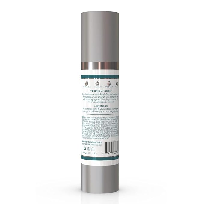 Lira Clinical BIO Hydra C Serum – Vitamin C Face Serum with Citric Acid and Plant Stem Cells – Hydrates Skin and Reduces Visible Signs of Aging – Daily Skincare Solution with Antioxidants - 50 ml