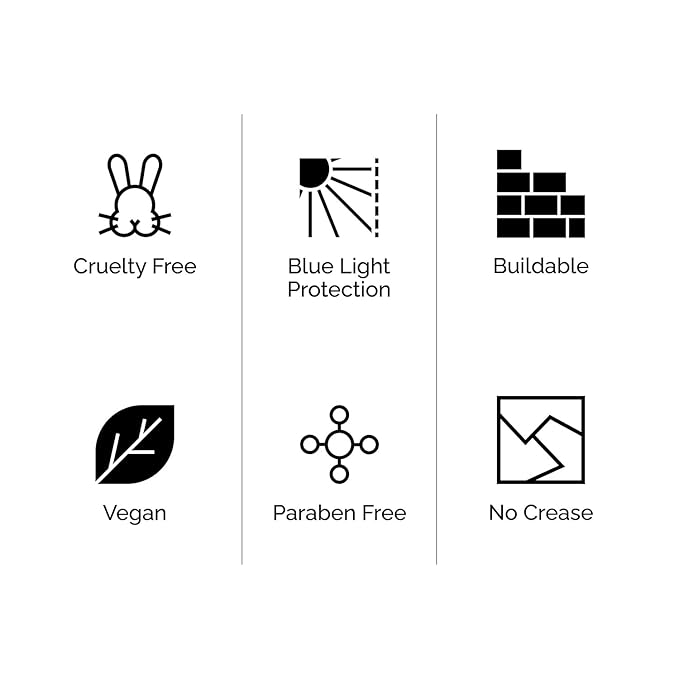 OFIR Skin Satin Medium Coverage Foundation | Vegan | Blue Light Protection | Non-Creasing | 1 FL OZ | (Coffee - Deep Warm)