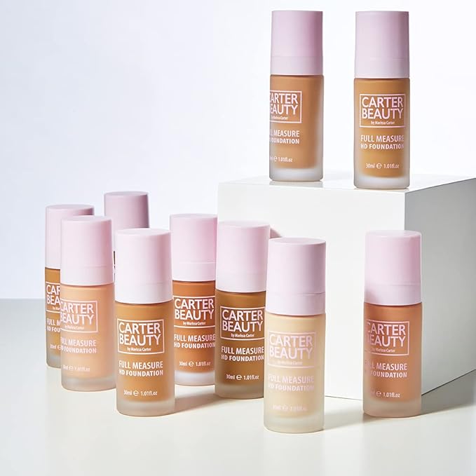 Carter Beauty By Marissa Carter Full Measure HD Foundation- Water-Based, Super Soft Skin Perfector - Vegan And Cruelty Free, Paraben And Sulfate Free - Meringue - 1.01 OZ