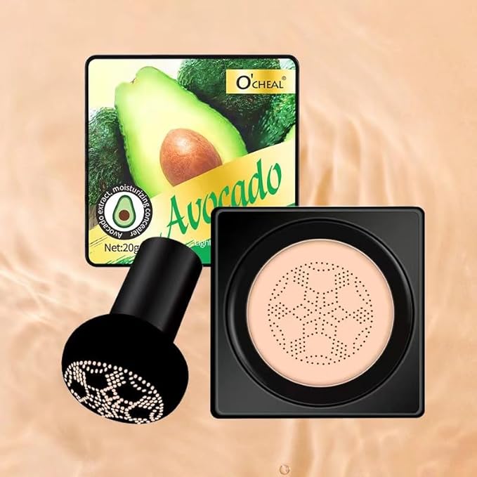 Mushroom Head Air Cushion BB Cream Foundation Cream for Face Makeup Concealer Cushion for Face Comestics Make Up Cushion Compact Ivory