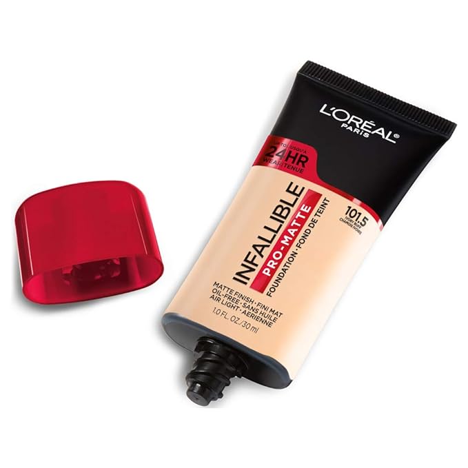 L'Oreal Paris Cosmetics Makeup Infallible Pro-Matte Liquid Longwear Foundation, Ivory Buff, 1 fl oz.