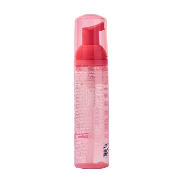 Style Factor EDGE BOOSTER Extra Strength Setting Mousse ā Frizz Control, Extra Volume, and Conditioning ā 2.5oz Pink Sapphire Mousse for Curly Hair