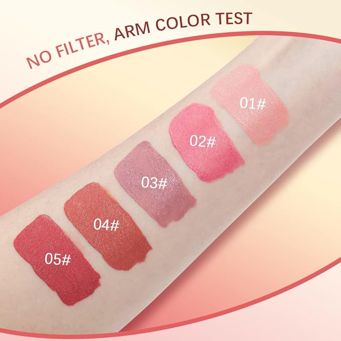 Liquid Blush, Cream Blush For Cheeks, Soft Pinch Liquid Blush, Skin Tint Blush Makeup, Easy To Blend And Color, Long-Lasting, Natural-Looking (05#)