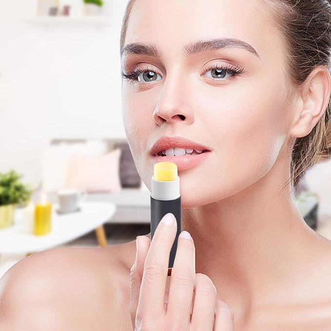 15 Pcs 0.3 oz Paperboard Lip Balm Tubes,Empty Kraft Paper Chapstick Tube Holder,Push-Up Style Biodegradable Solid Perfume Lip Gloss Container for DIY Homemade Balm Container,Natural Packaging- Black