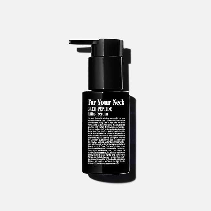 Nécessaire The Neck Serum. Fragrance-Free. 5 Peptides for Tech + Aged Neck. Skin Feels Firm, Looks Lifted. Hypoallergenic. Dermatologist-Tested. 50 ml