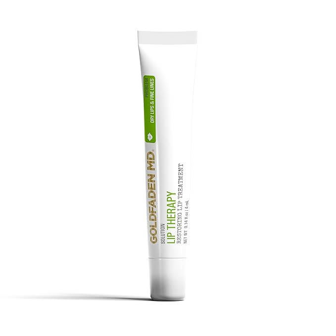 Goldfaden MD Lip Therapy | Restoring Lip Treatment | w/Peptides, Hyaluronic Acid, Fruit Berry Wax, Borage Oil, Rose Hip Oil & Vitamin E | Nourishes, Hydrates & Plumps Appearance 0.14 fl oz / 4 mL