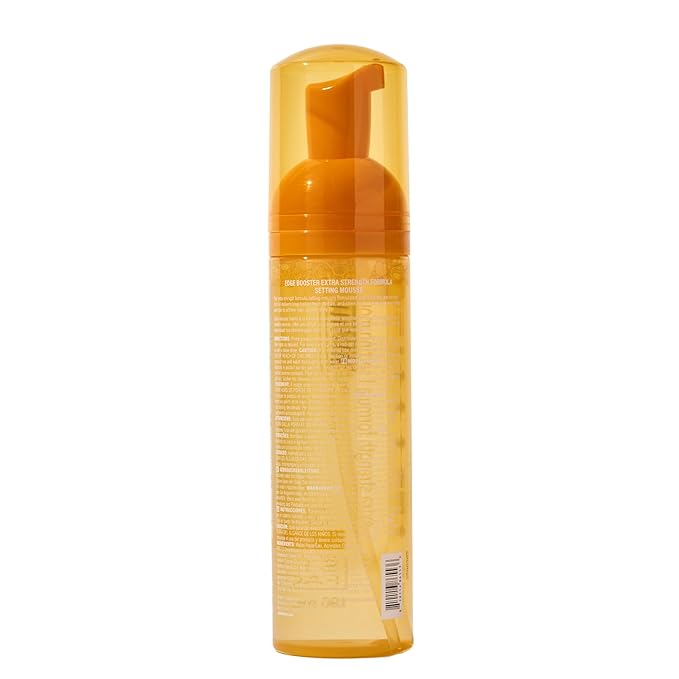 Style Factor EDGE BOOSTER Extra Strength Setting Mousse ā Frizz Control, Extra Volume, and Conditioning ā 6.4oz Citrine Mousse for Curly Hair
