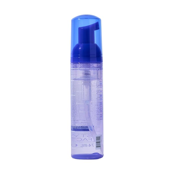 Style Factor EDGE BOOSTER Extra Strength Setting Mousse ā Frizz Control, Extra Volume, and Conditioning ā 2.5oz Blue Sapphire Mousse for Curly Hair