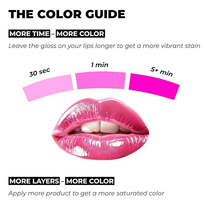 All-in-One Lip Oil - Lightweight, Tinted, Plumping, Hydrating Lip Gloss - Lip Balm for Day & Night Use, Long-Lasting Lip Stain, Lip Glow Oil, No-Sticky Gloss, Lip Plumper Tint - Peachy β401