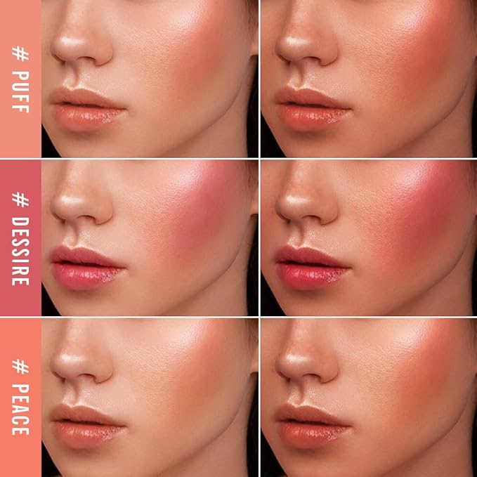 KIMUSE Soft Cream Blush Makeup, Liquid Blush for Cheeks, Weightless, Long-Wearing, Smudge Proof, Natural-Looking, Dewy Finish