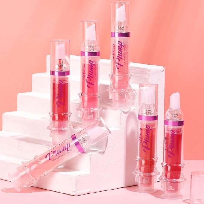 Natural Spicy Lip Plumping Booster Lip Plumping Oil,Lip Plumper Gloss, Ultra-Hydrating & Nourishing Plump and Pout Lip Plumper, Glossy Finish Fuller Lip Plumping Lip Gloss for Women Girls(02#)