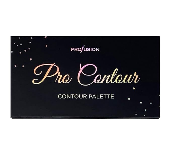 Profusion Cosmetics Pro Contour Palette - Portable, Thin and Lightweight Professional 3 Bronze & 3 Matte Highlight Colors With Full Length Mirror
