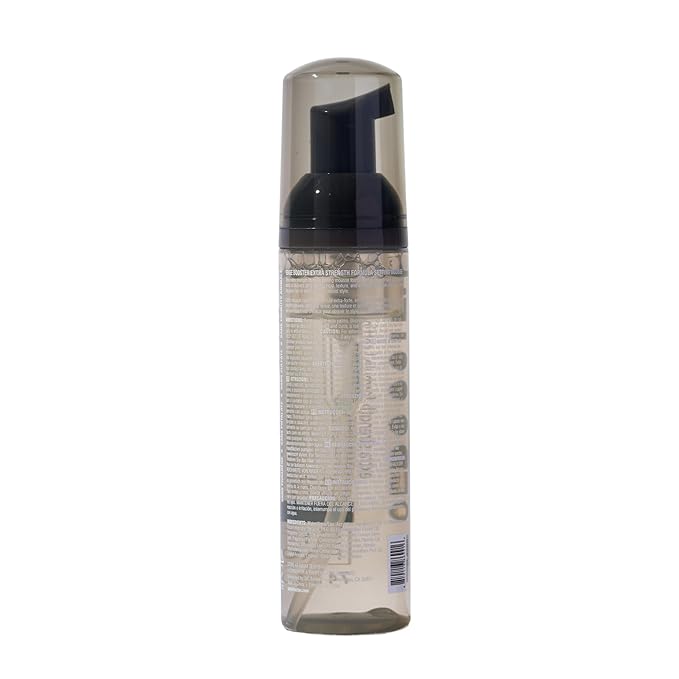 Style Factor EDGE BOOSTER Extra Strength Setting Mousse ā Frizz Control, Extra Volume, and Conditioning ā 2.5oz Hematite Mousse for Curly Hair