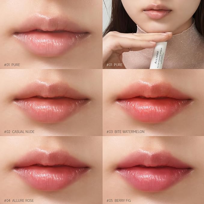 All Day Essential Lip Balm 01 Pure | Non-Color Natural Gloss Balm, Moisturizing Lip Care, Deep Nourishing Plant-Based Chapstick, Lasting Hydration Lip Butter for Dry Cracked Chapped Lips