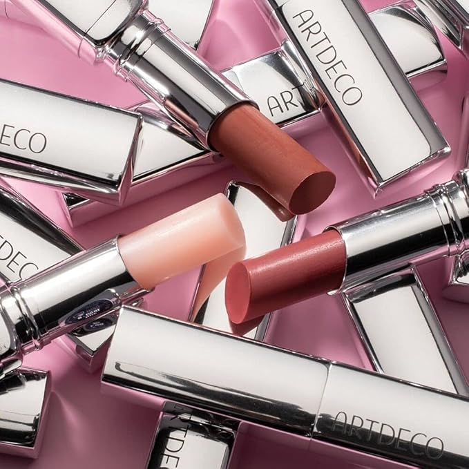 ARTDECO Color Booster Lip Balm in rose - nourishing lip balm with color-adapting pigments - lip plumper with spearmint flavor - prevents dryness & chapping - lip care with kernel oil - 0.1 Oz