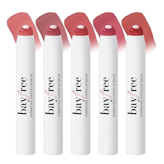 Tinted Lip Balm Plumper Set, Glossy, Pump Lips, Lightweight, Moisturize & Tint with Jojoba Seed Oil, Vegan Lip Balm Lip Care Present