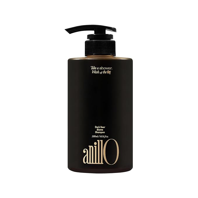 Dark Beer Biome Shampoo - Vegan Anti-Hair Loss Sclap Care with Caffeine & Green Mint Complex for Thicker Stronger Hair- Deep Cleansing, Oil Control & Cooling Effect, Sulfate-Free 500 ml / 16.9 fl oz