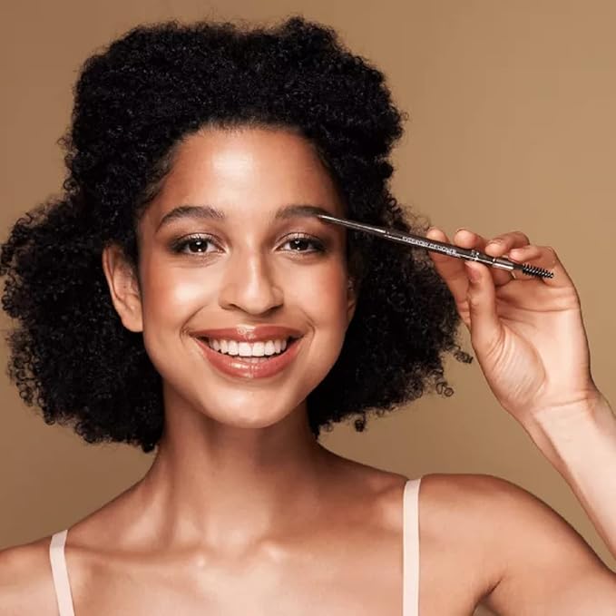 M. Asam MAGIC FINISH Eyebrow Designer Brown - 4-in-1 eyebrow pencil with rotating mine & spiral brush, perfect shape & fullness thanks to powdery texture, optimal brow arch, eye make-up, 0.01 Oz