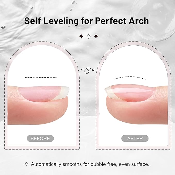JODSONE 2Pcs 16.5ml Builder Gel Builder Nail Polish for Thickening Strengthener Building Extension and Keep The Nail Art Effect for A Longer Time and Nail Art Design Gift for Women