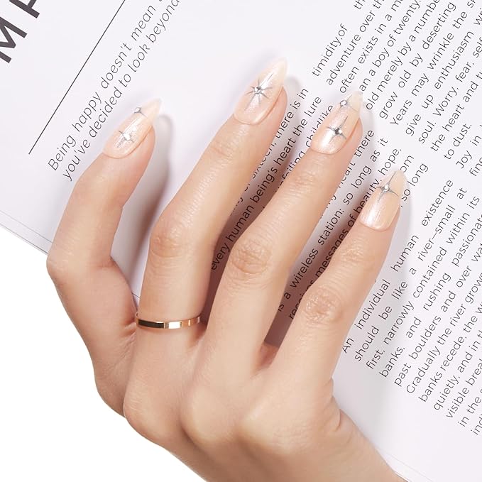 modelones Builder Nail Gel, 8-in-One Gold Shimmer Builder, Champagne Sparkle Glitter Rubber Color Base Gel Polish LED Lamp Cured, Apex Building Strengthener Extension for Home DIY Salon Girls