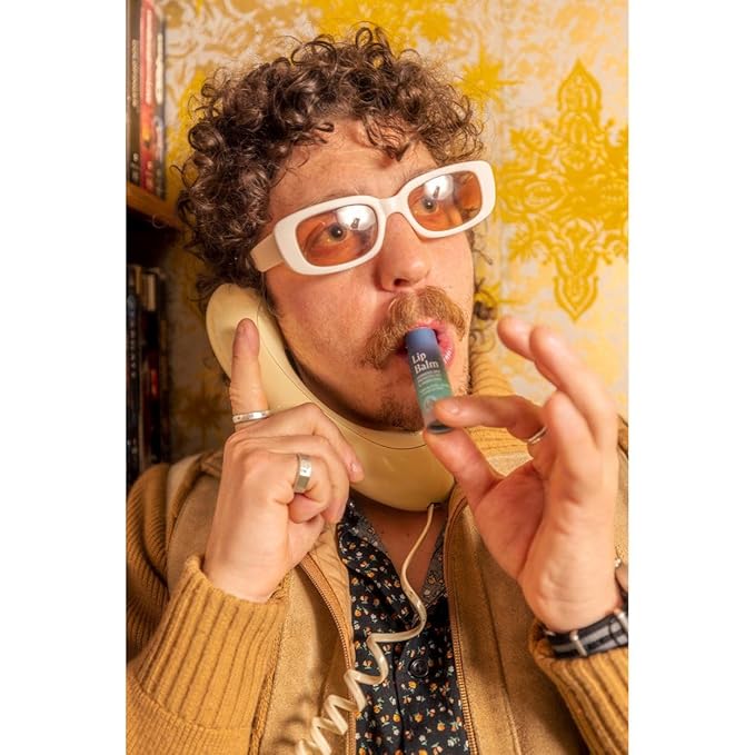 Vegan Lip & Eye Balm, Plant-Based Formula with Shea Butter, Jojoba Oil & Algae Extract for Skin Hydration & Protection, Sea Salt + Kelp Scent, 3-Pack