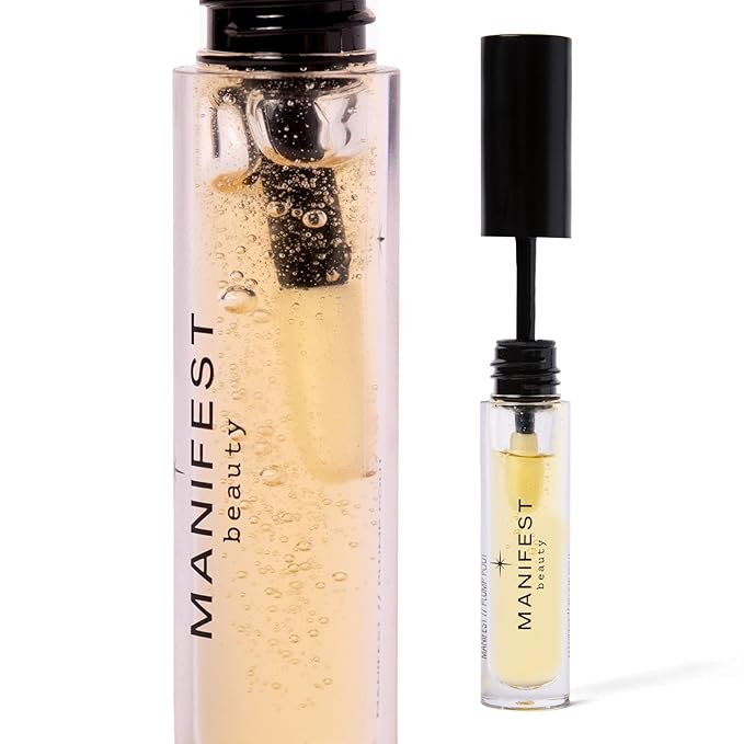 BIG POUT ENERGY Lip Plumper, Chili-Infused Lip Plumping Oil for Full and Smooth Lips, Lip Gloss Finish, With Easy Swipe XL Wand Applicator, Crystal Clear, 0.12 fl oz