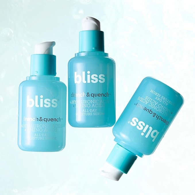 Bliss Skincare Serums Collection – Brightening, Hydrating, Clarifying & Anti-Aging Face Serums for All Skin Types, Vegan & Cruelty-Free (1 Fl Oz, 06 - Hyaluronic Acid Super Serum)