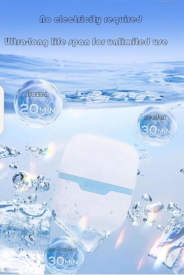 Ice Roller for Face ,Ice Face Roller Cold Therapy Tools, Cold Facial Ice Roller Massager for Eye Puffiness, Migraine, TMJ Pain Relief & Minor Injury, Skin Care Products (Blue)