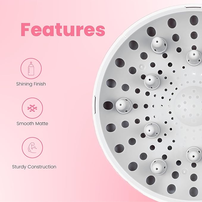 Universal Hair Diffuser “Super Sturdy” 1.7 Inch to 2.6 Inch for Natural Curly and Wavy Hair, Hair Dryer Attachment (Black Matte)