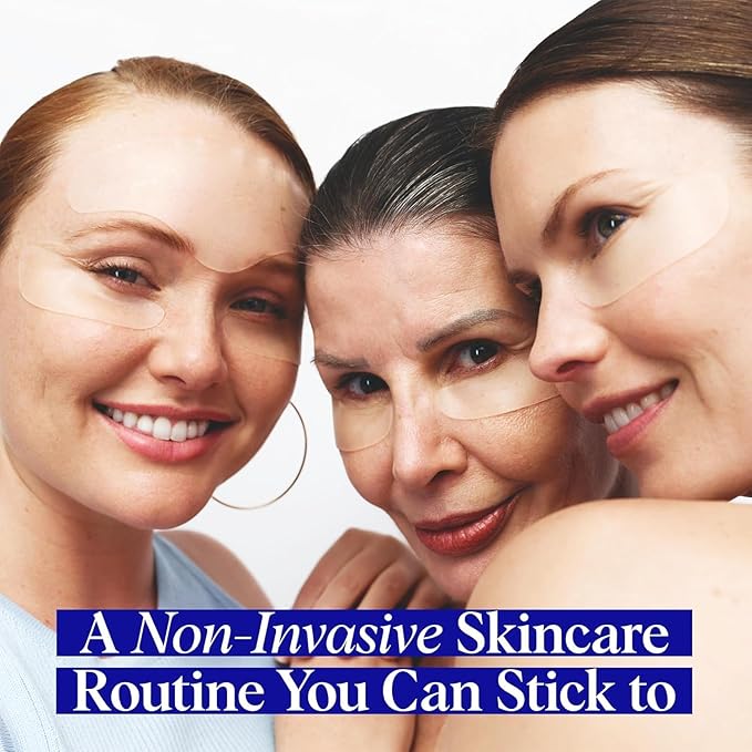 Wrinkles Schminkles Forehead Wrinkle Patches, 4-Pack, Reusable Hypoallergenic Silicone Smoothing Pads for Reducing Frown Lines & Face Lift Overnight