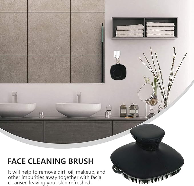 VWMYQ 2 Pack Face Scrubber, Silicone Face Wash Brush - Manual, Waterproof Facial Cleansing & Exfoliating Brushes