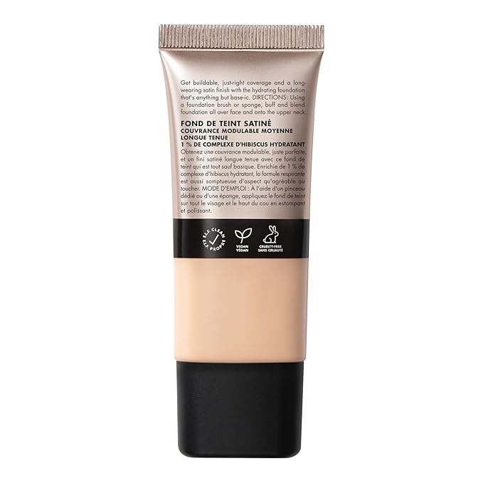 e.l.f. Soft Glam Foundation, Medium Coverage, Long-Lasting & Buildable Foundation For A Smooth, Satin Finish, Vegan & Cruelty-Free, 20 Light Cool