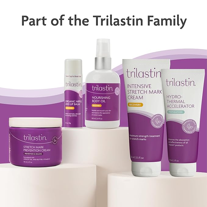 TriLASTIN Belly Masks - Belly Masks for Pregnant Women - Hydrating & Soothing for Itchy Skin - Reduces Stretch Marks - Safe for Sensitive Skin - Paraben & Phthalate-Free - Made in USA - 4 Pack