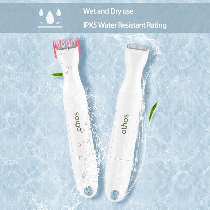 Othos Multi-Functional Electric Trimmer Kit for Women, Bikini Trimmer, Nose & Eyebrow Trimmer, Foil Shaver All in One Device, Wet and Dry use, Waterproof, AA Battery Operated (Included)