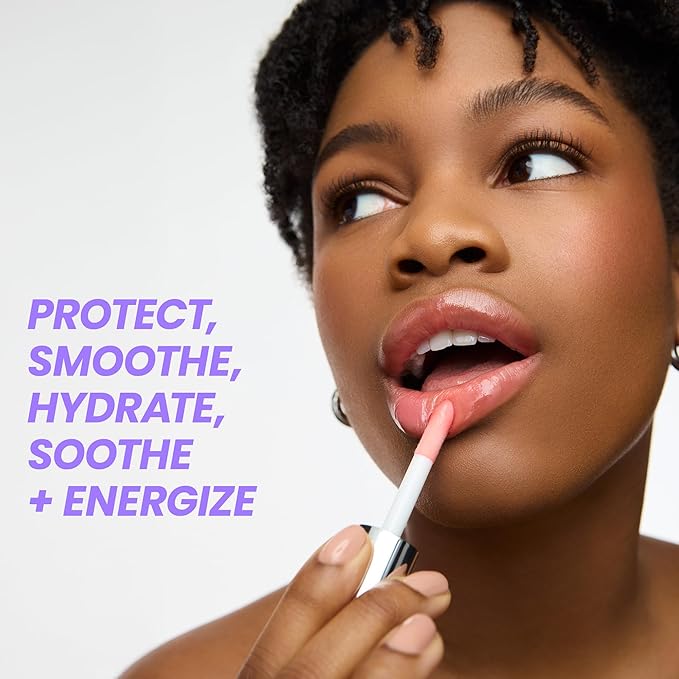 Wonderskin Lip Oil Rehab Serum - Tinted Lip Oil, Hydrating, Moisturizing, and Non-Sticky Coral Pink Tint Serum for Dry Lips (Lover)