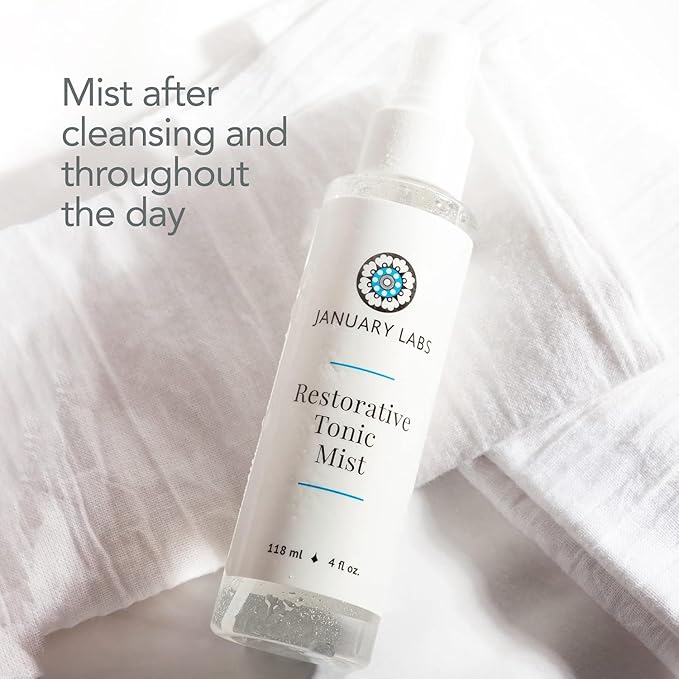 Restorative Tonic Mist, Hydro Boost Facial Toner for All Skin Types, Refreshing & Lightweight Antioxidant Face Mist Hydrating Spray, 4 Ounce Bottle