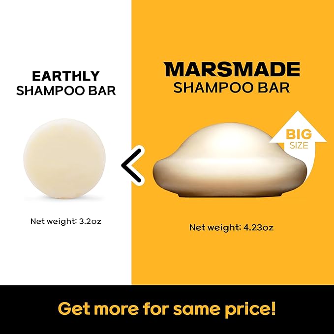 Rice Water Shampoo Bar 2.0 - Hydrating & Moisturizing Natural Hair Soap for Strengthening & Scalp Nourishment - Solid Bar for All Hair Types (120g, 4.23oz)