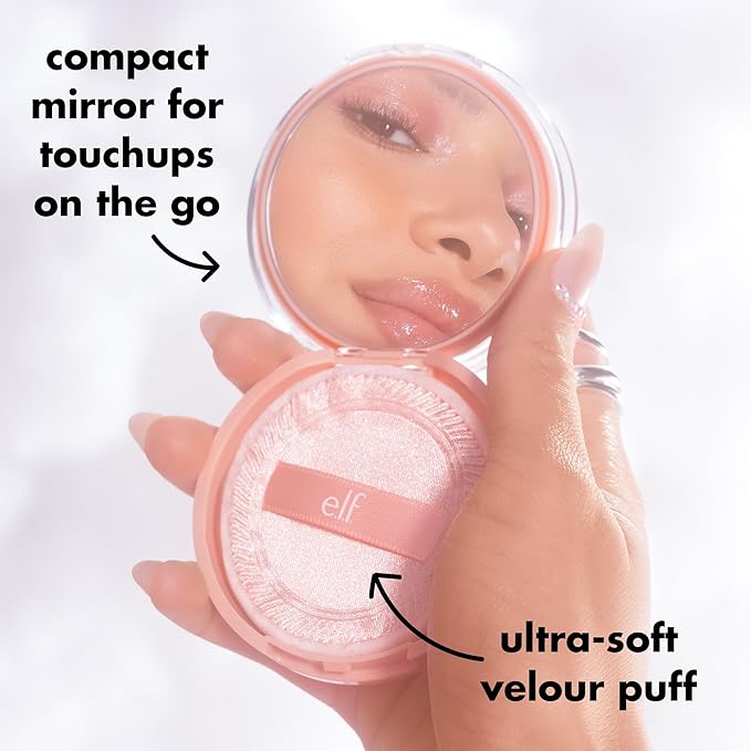 e.l.f. Halo Glow Powder Filter, Ultra-fine Finishing Powder, Smooths The Look of Pores & Fine Lines, Creates A Soft-Focus Glow, Vegan & Cruelty-Free, Fair Neutral Cool