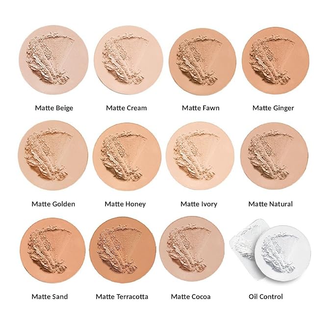 Jolie Shine Absorbing Oil Free Pressed Powder - Matte Finish (Matte Cream)