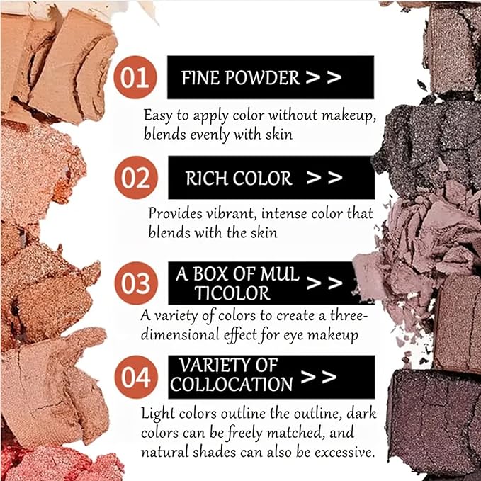 BestLand 12 Colors Makeup Nude Colors Eyeshadow Palette Natural Nude Matte Shimmer Glitter Pigment Eye Shadow Pallete Set Waterproof Smokey Professional Beauty Makeup Kit (Matte Color A)