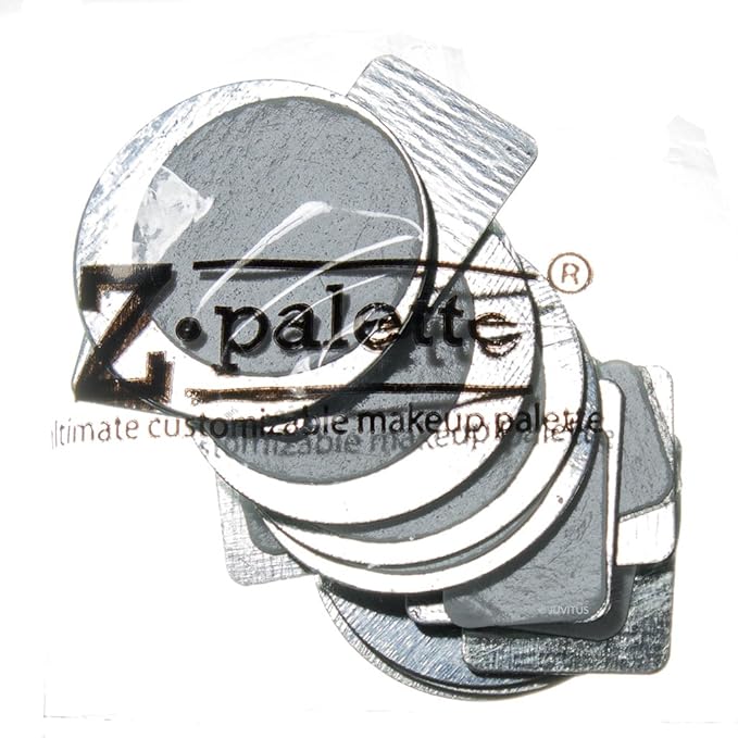 Z Palette Large Metallic Collection (Metallic Silver) with 20 Piece Metal Stickers - Made Exclusively for JUVITUS